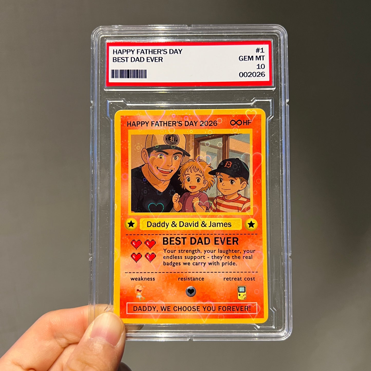 Personalized “Legendary Dad” Love Card