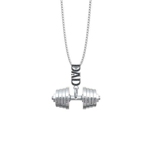 Father's Day Gift Personalized DAD Charm Necklace