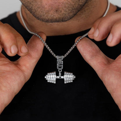 Father's Day Gift Personalized DAD Charm Necklace