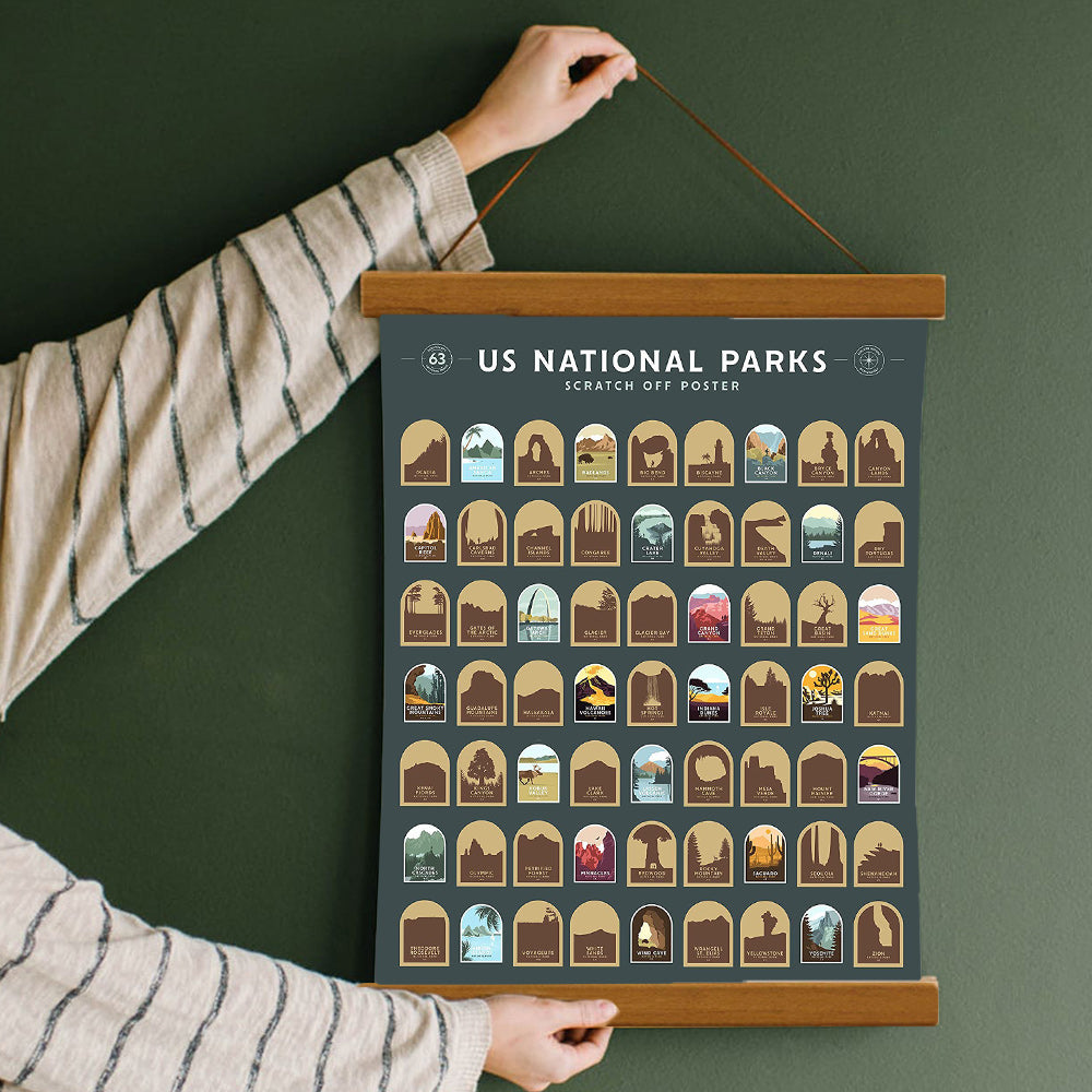 50%OFF⭐️US National Parks Scratch Off Poster - All 63 US National Parks⭐️