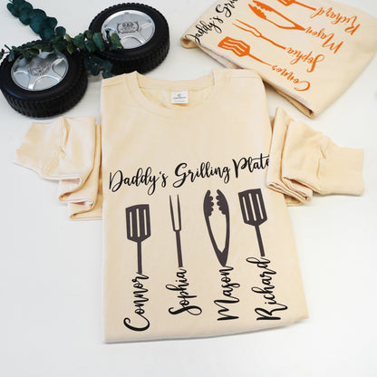 Mens BBQ Grilling Platter T-shirt