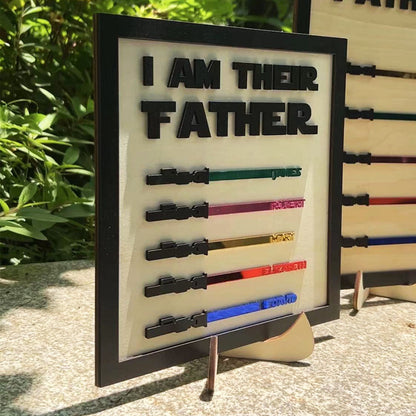 ✨I Am Their Father Engraved Wooden Sign