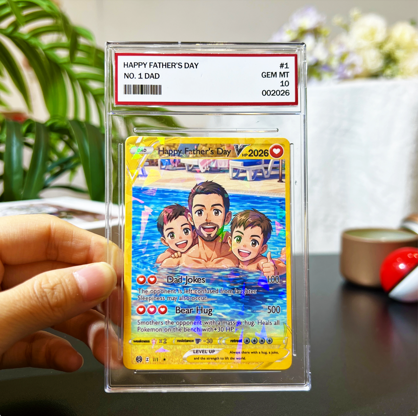 Preview-Personalized Photo Anime Card For Father's Day