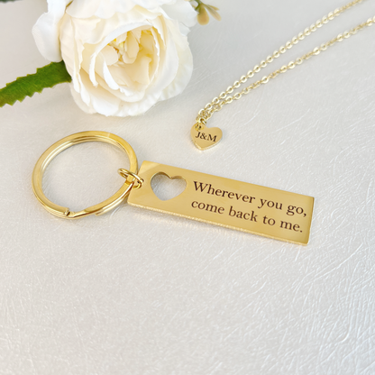 Personalized Keychain for Couples