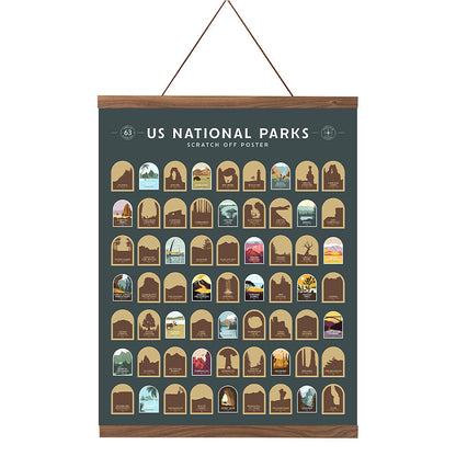 50%OFF⭐️US National Parks Scratch Off Poster - All 63 US National Parks⭐️