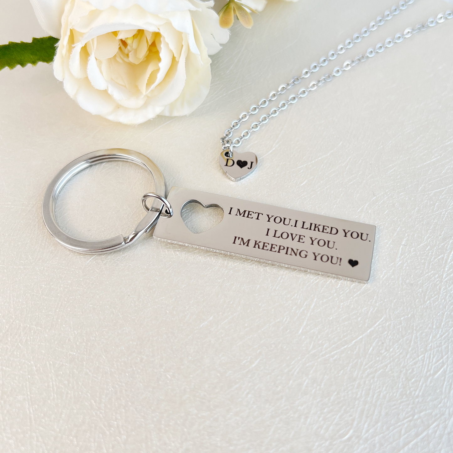 Personalized Keychain for Couples