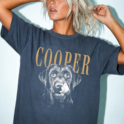 Vintage Custom Pet Photo and Name Shirt