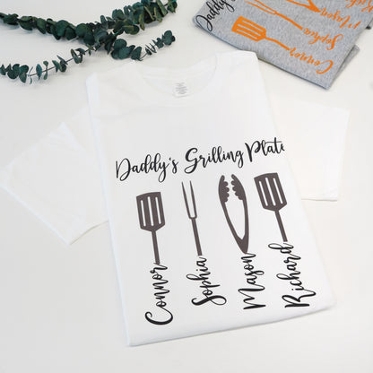 Mens BBQ Grilling Platter T-shirt