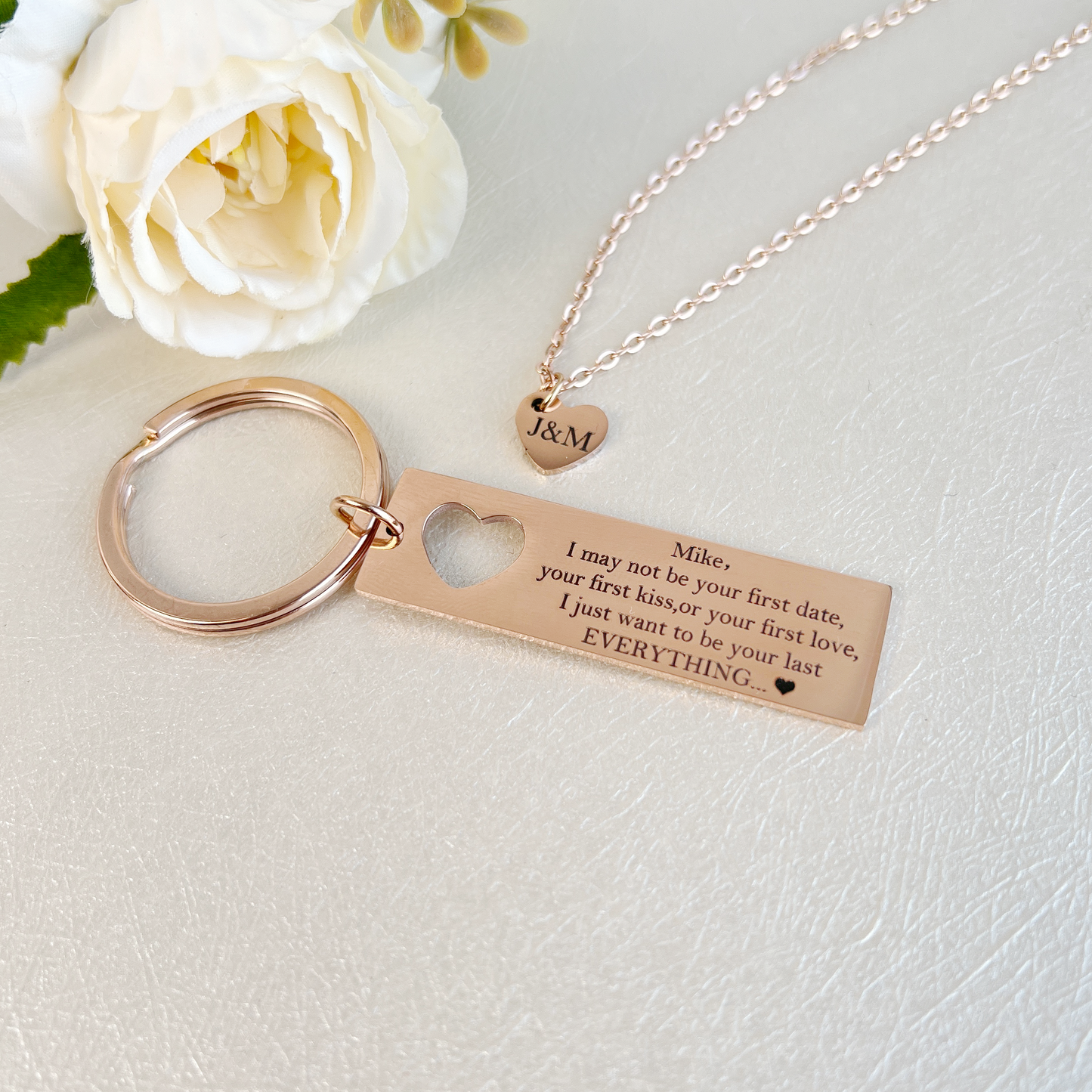 Personalized Keychain for Couples