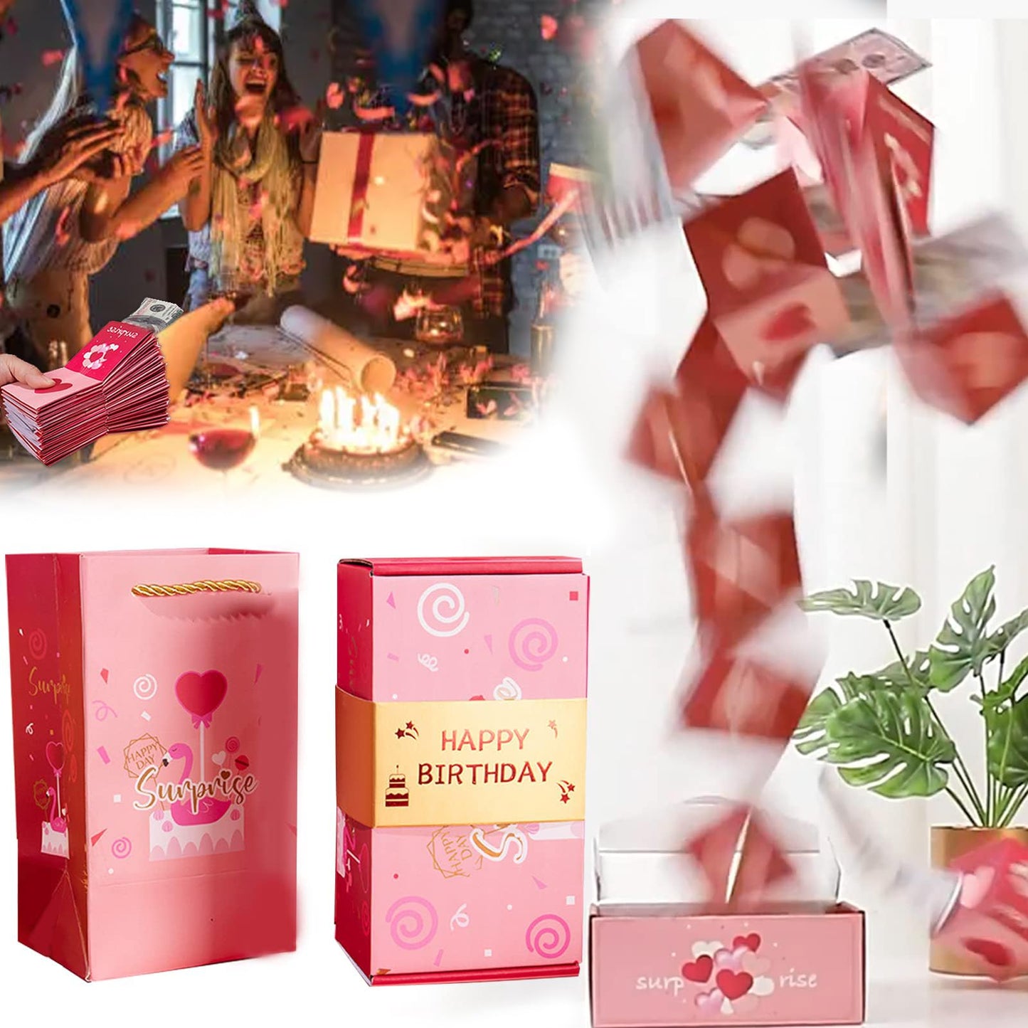 Pop-Up Surprise Explosion Gift Box