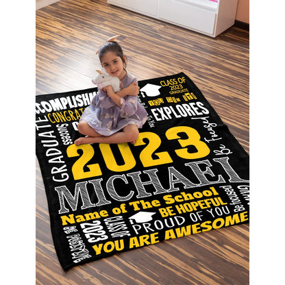 Personalized Graduation 2023 Blanket