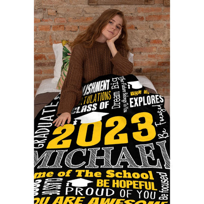 Personalized Graduation 2023 Blanket