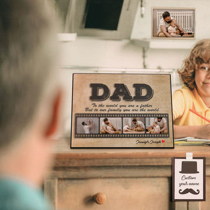 Fathers Day Picture Frame Custom Film Frame Father's Day Gift for Dad