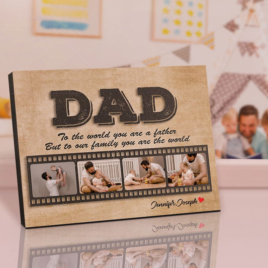 Fathers Day Picture Frame Custom Film Frame Father's Day Gift for Dad