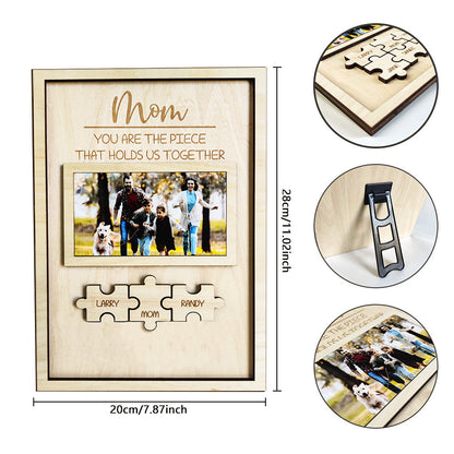 Custom Dad You Are the Piece That Holds Us Together Puzzle Piece Sign