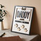 Custom Engraved Ornament Daddy Hands Down Handprint Sign Frame