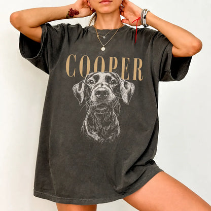 Vintage Custom Pet Photo and Name Shirt