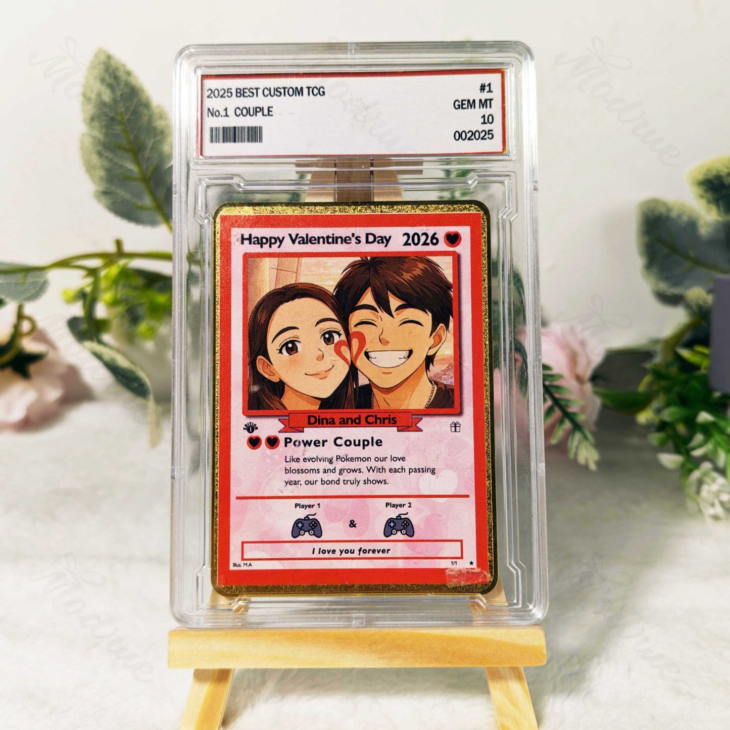 Preview-Custom Valentine Anime Couple Card