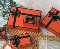 Orange Bow Gift Box