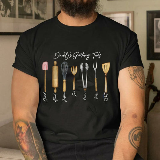 Personalized Daddy‘s Grilling Tools T-shirt