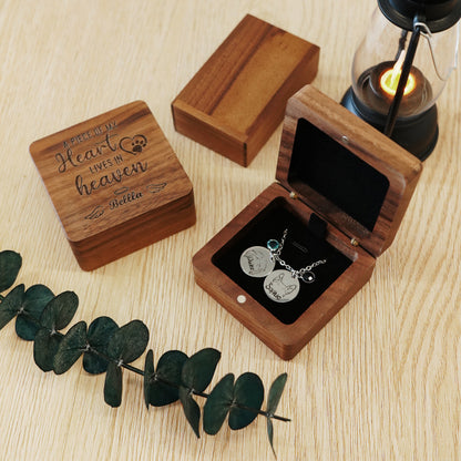 Custom Pet Photo Ears Outline Necklace
