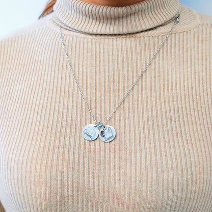Custom Pet Photo Ears Outline Necklace