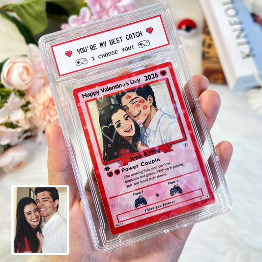 💖 Preview-Custom Valentine Anime Couple Card Gift