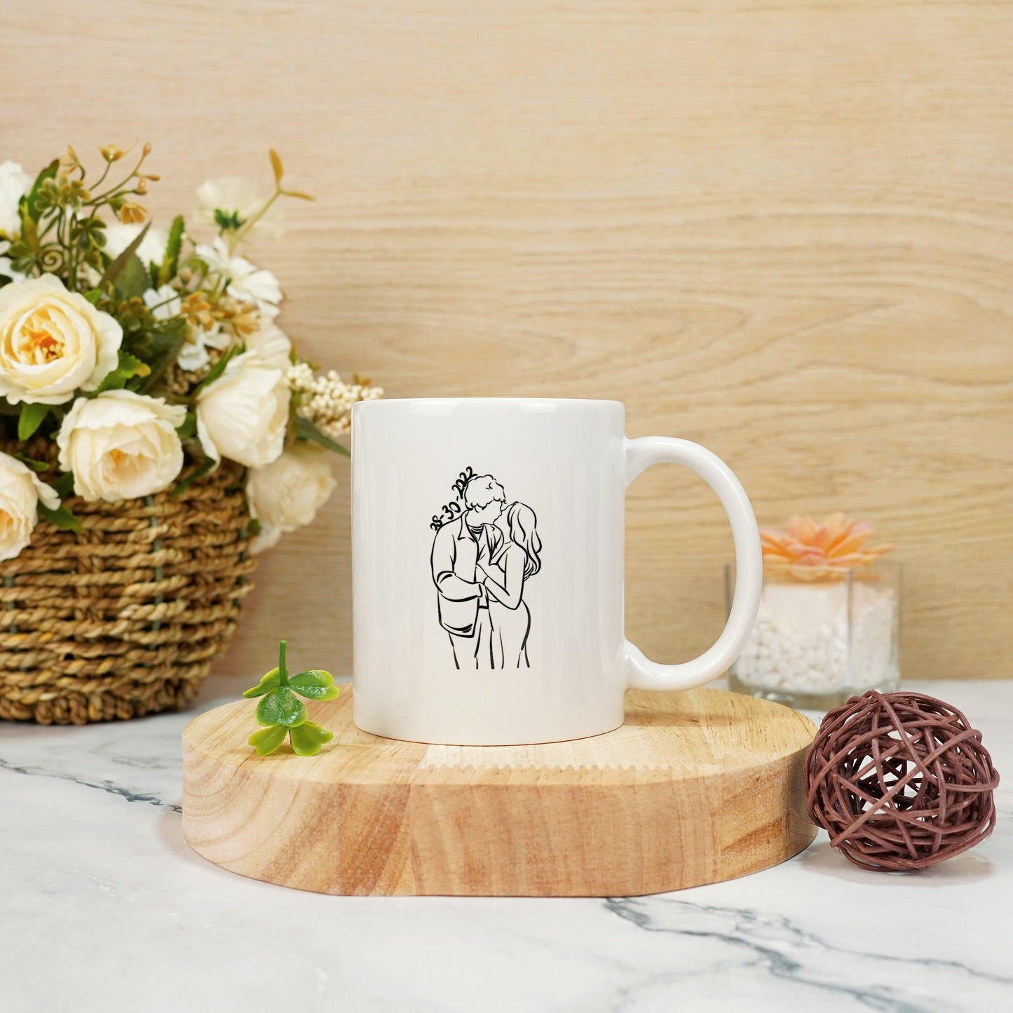 Custom Line Art Mug