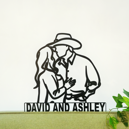 Custom Metal Portrait Sign