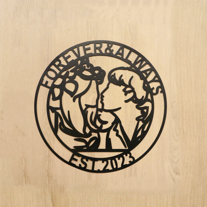 Custom Metal Portrait Sign