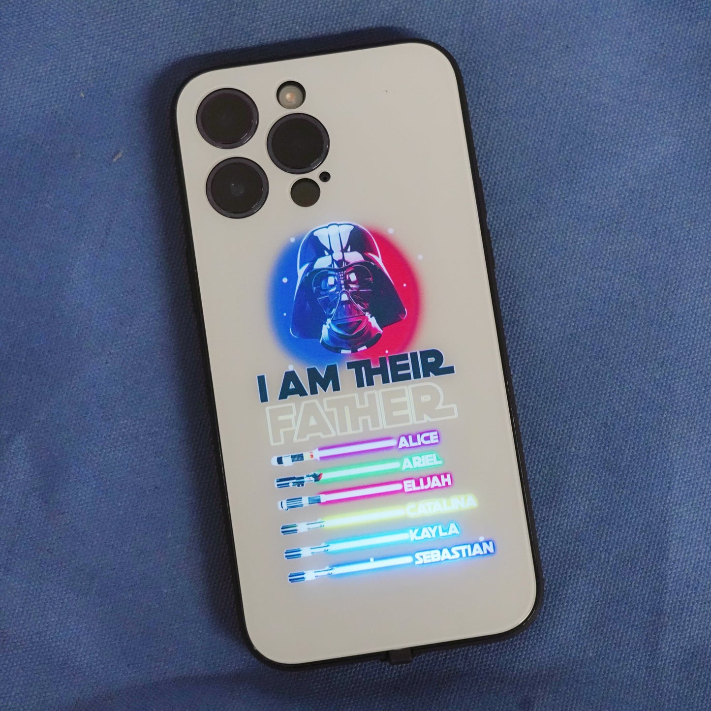 Personalized I Am Their Father Light Up Phone Case