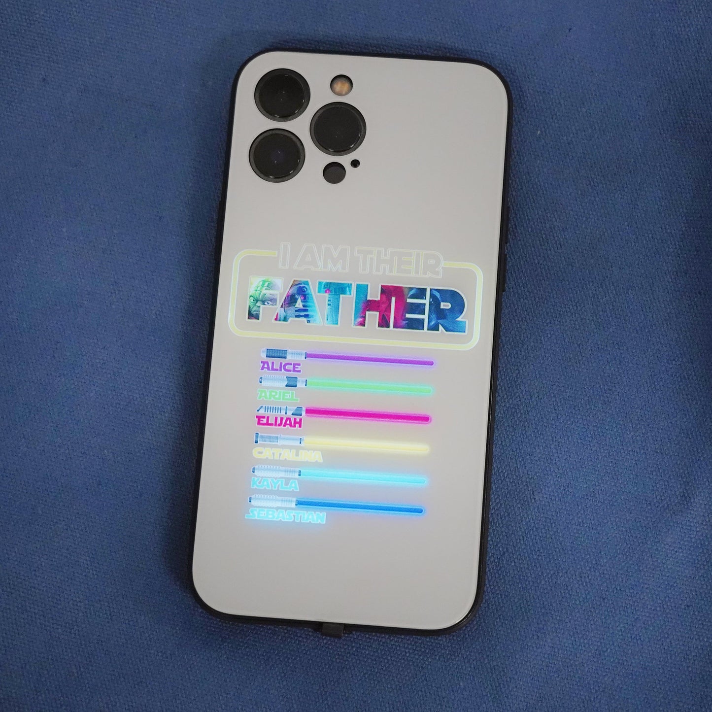 Personalized I Am Their Father Light Up Phone Case