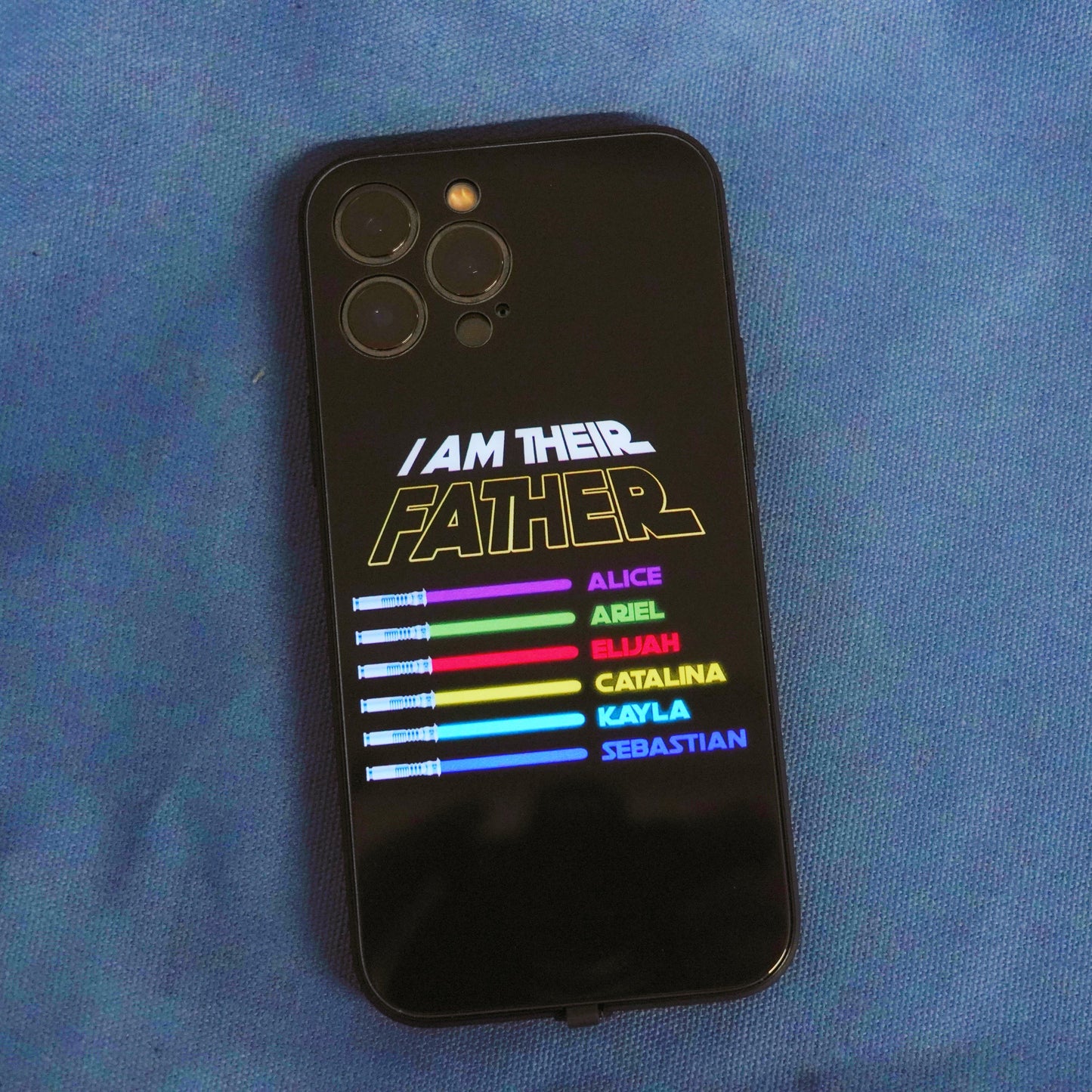 Personalized I Am Their Father Light Up Phone Case