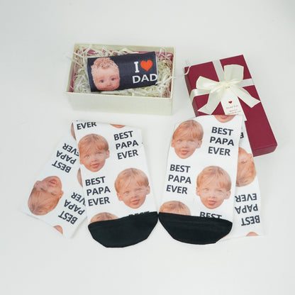 Custom Photo Sock-Father's Day Gift