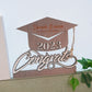 Personalized 2023 Graduation Cap Wood Sign