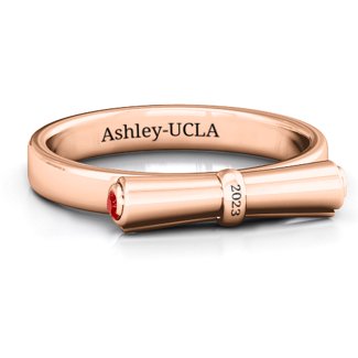Diploma Scroll Graduation Ring
