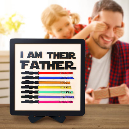 ✨I Am Their Father Engraved Wooden Sign