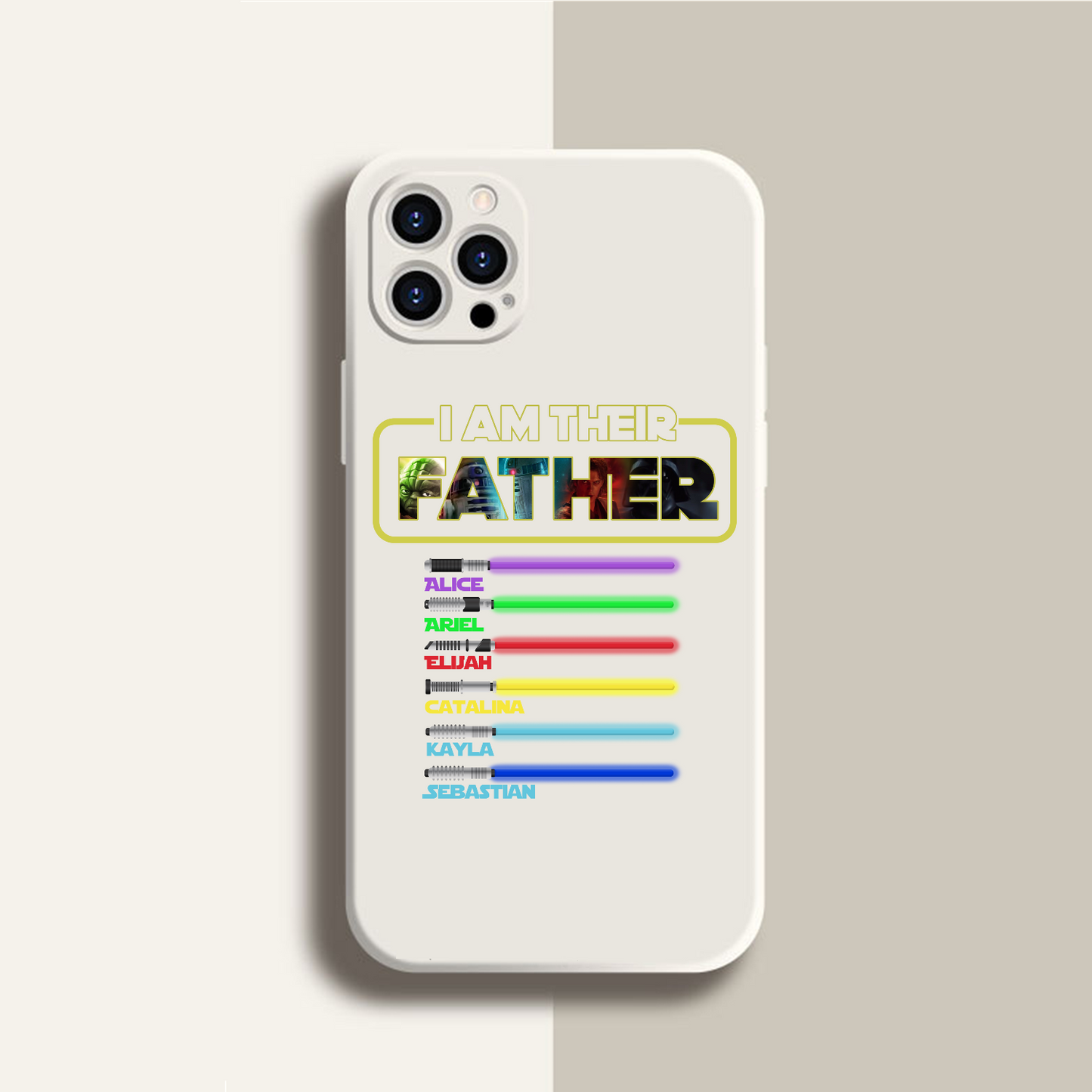 Personalized I Am Their Father Light Up Phone Case