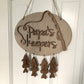 Papa's Keepers fishing themed personalized hanging wooden sign