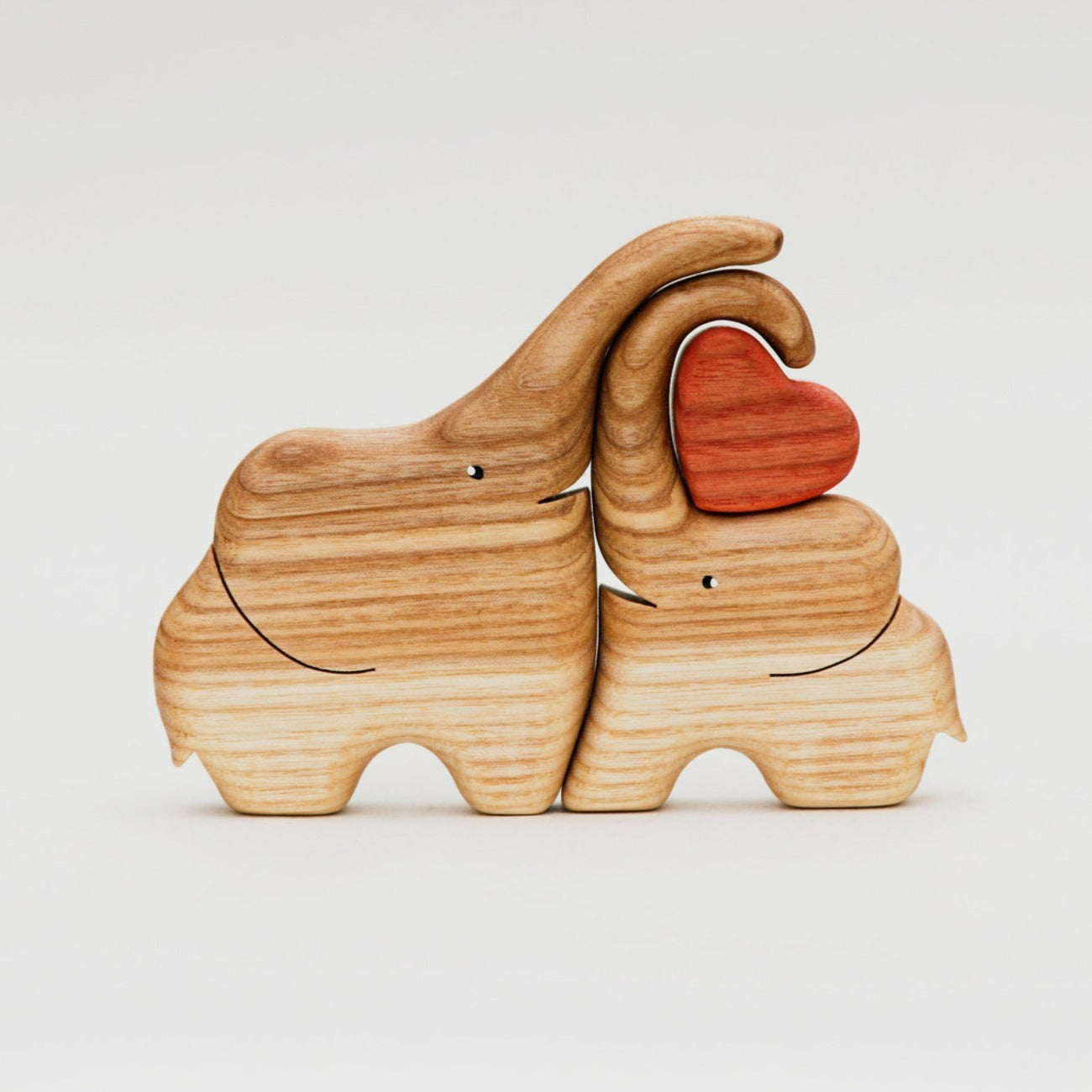 Wooden elephants family puzzle