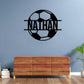 Custom Soccer Ball Wooden Sign With LED Lights