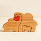 Wooden elephants family puzzle