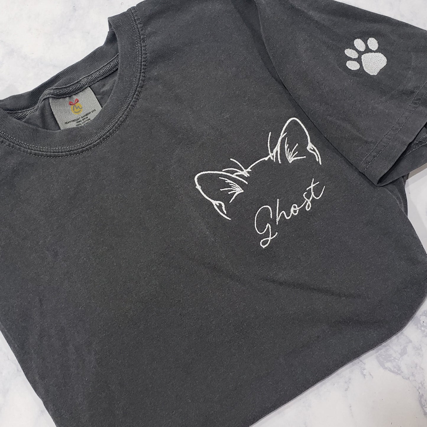 Embroidered Pet Ear Custom Crewneck Unisex