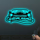 Custom Car Wooden Sign With LED Lights