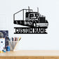 Custom Semi Truck Driver Wooden Sign With LED Lights