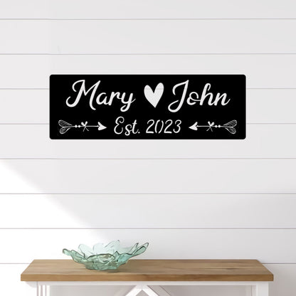 Custom Wedding Anniversary Wooden Sign With LED Lights