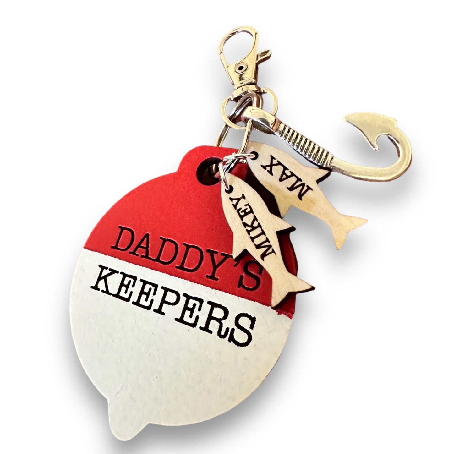 Daddy's Keepers Fishing Keychain