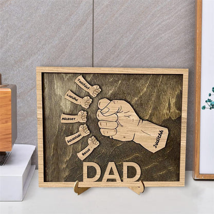 Father's Day-Personalized Fist Bump Plaque