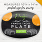 Personalized Taco Platter, Taco & Taquito Plate, New Father Gift