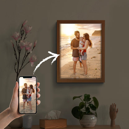 Personalized Light Painting Photo Shadow Frame Light